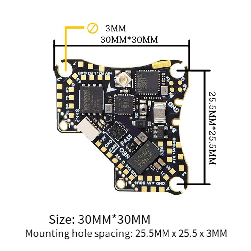 FBIL-F435 NEO 1S AIO Flight Co - Drone Esc ulasan dan harga