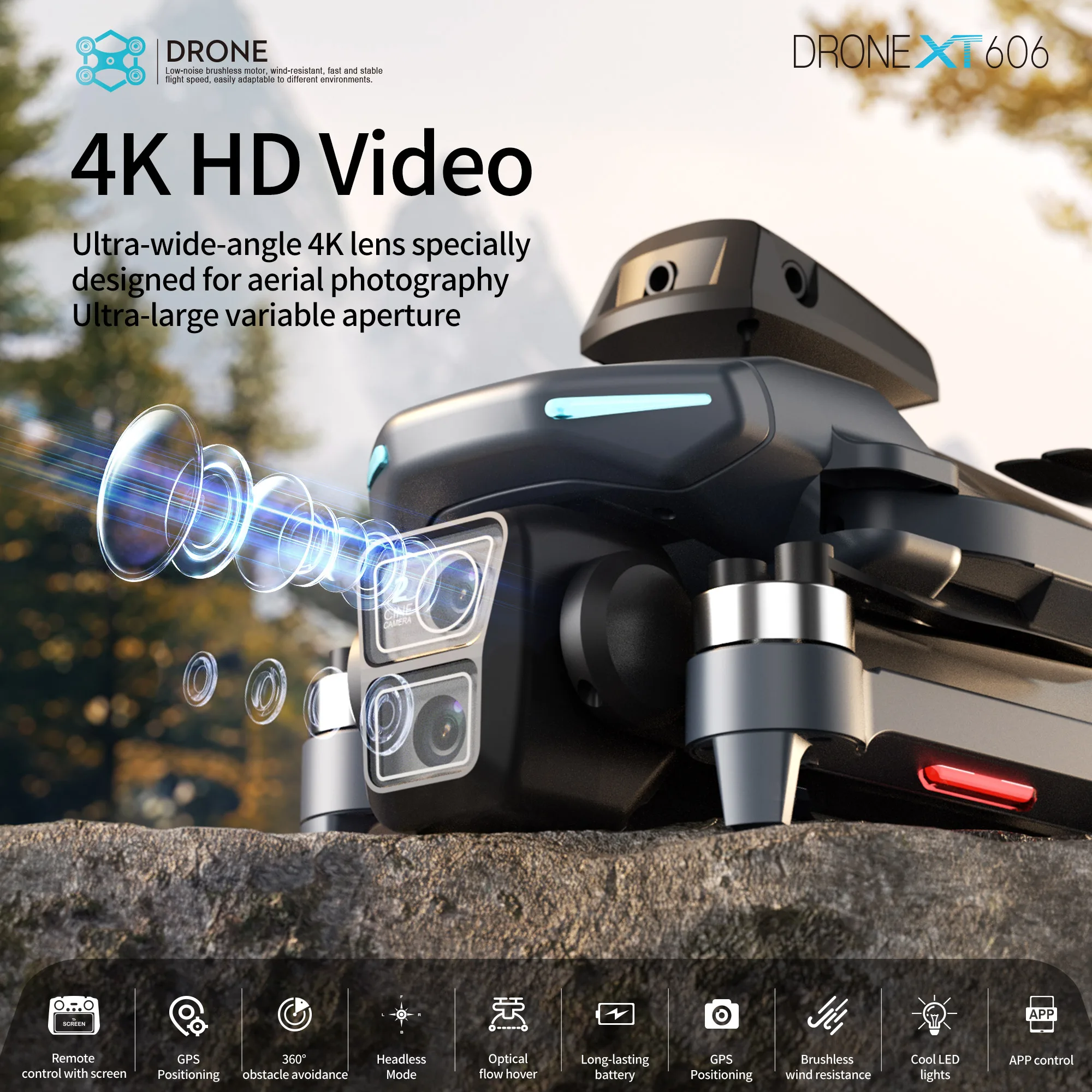 Original XT606 Drone Professio - Drone Gps Mount ulasan dan harga