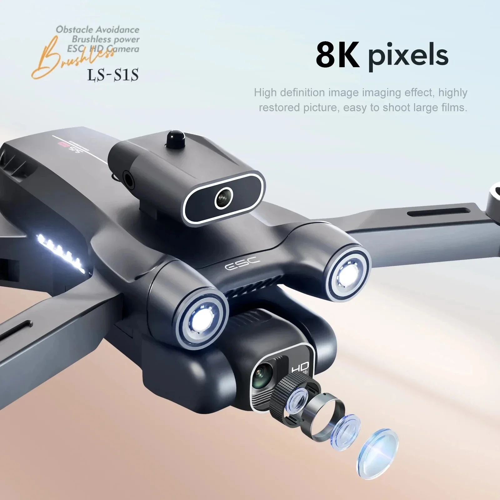 New S1S 5G GPS Drone Camera 8K - Drone Gps Mount ulasan dan harga