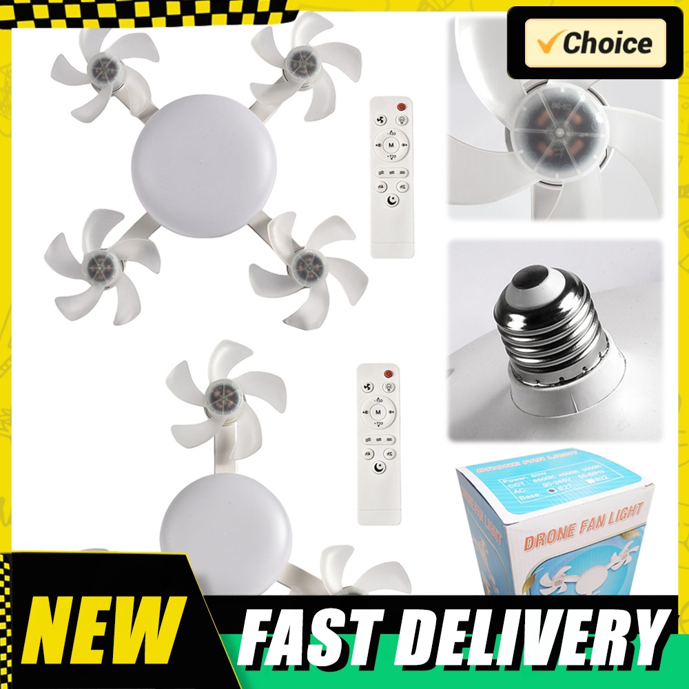 E26/E27 Screw in Ceiling Fan L - Drone Led Light ulasan dan harga