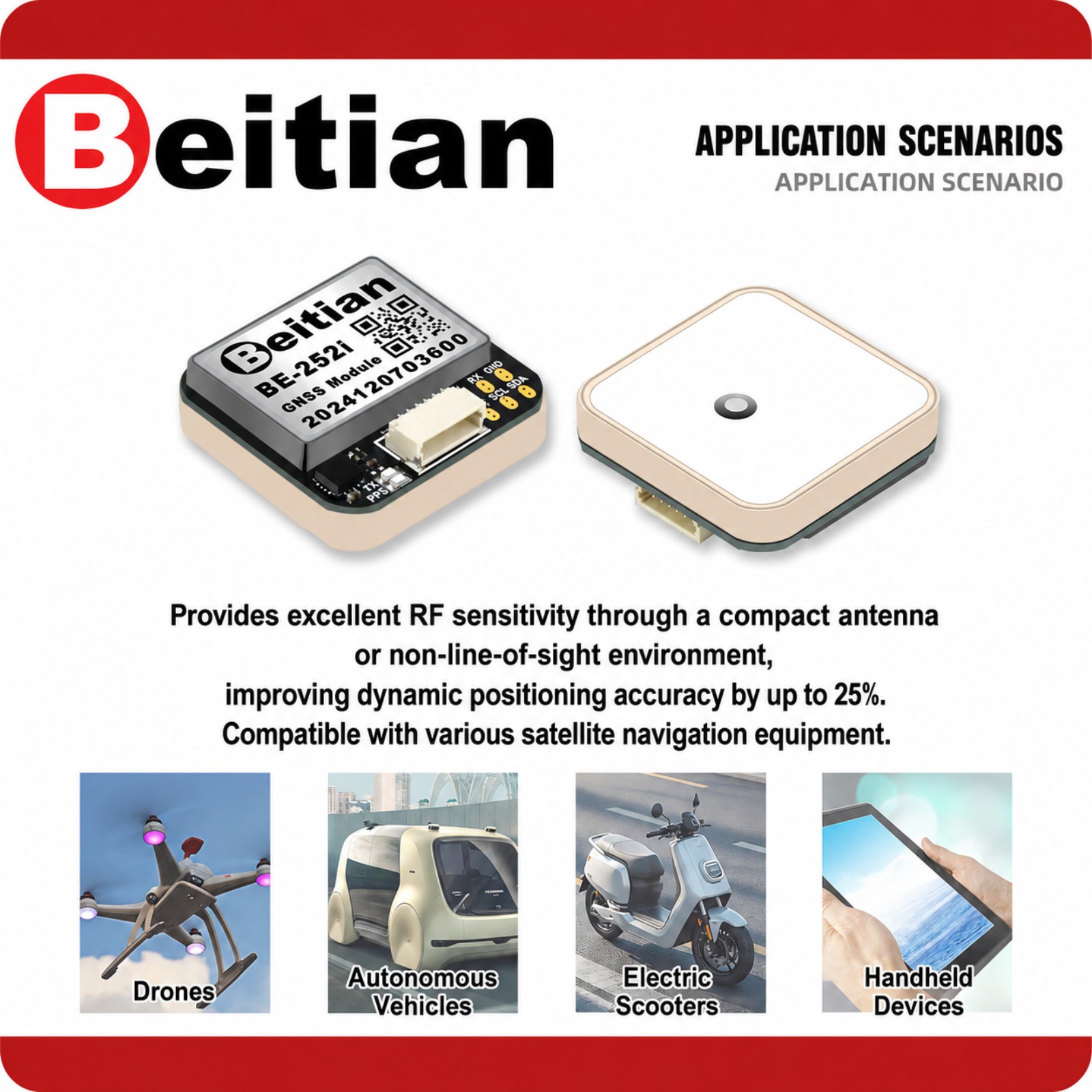 Beitian M10 Triple Mode GNSS C - Drone Compass ulasan dan harga