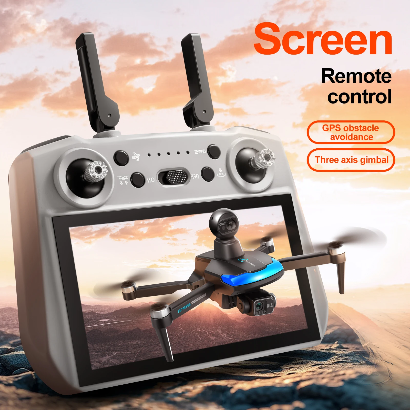 S185 Professional Drone 2.7K H - Drone Gps Mount ulasan dan harga