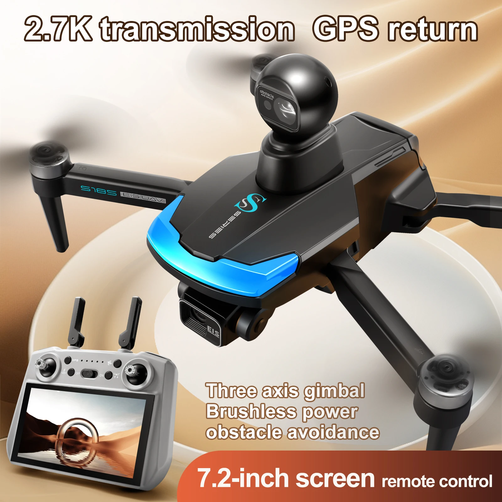 S185 Professional Drone 2.7K H - Drone Gps Mount ulasan dan harga