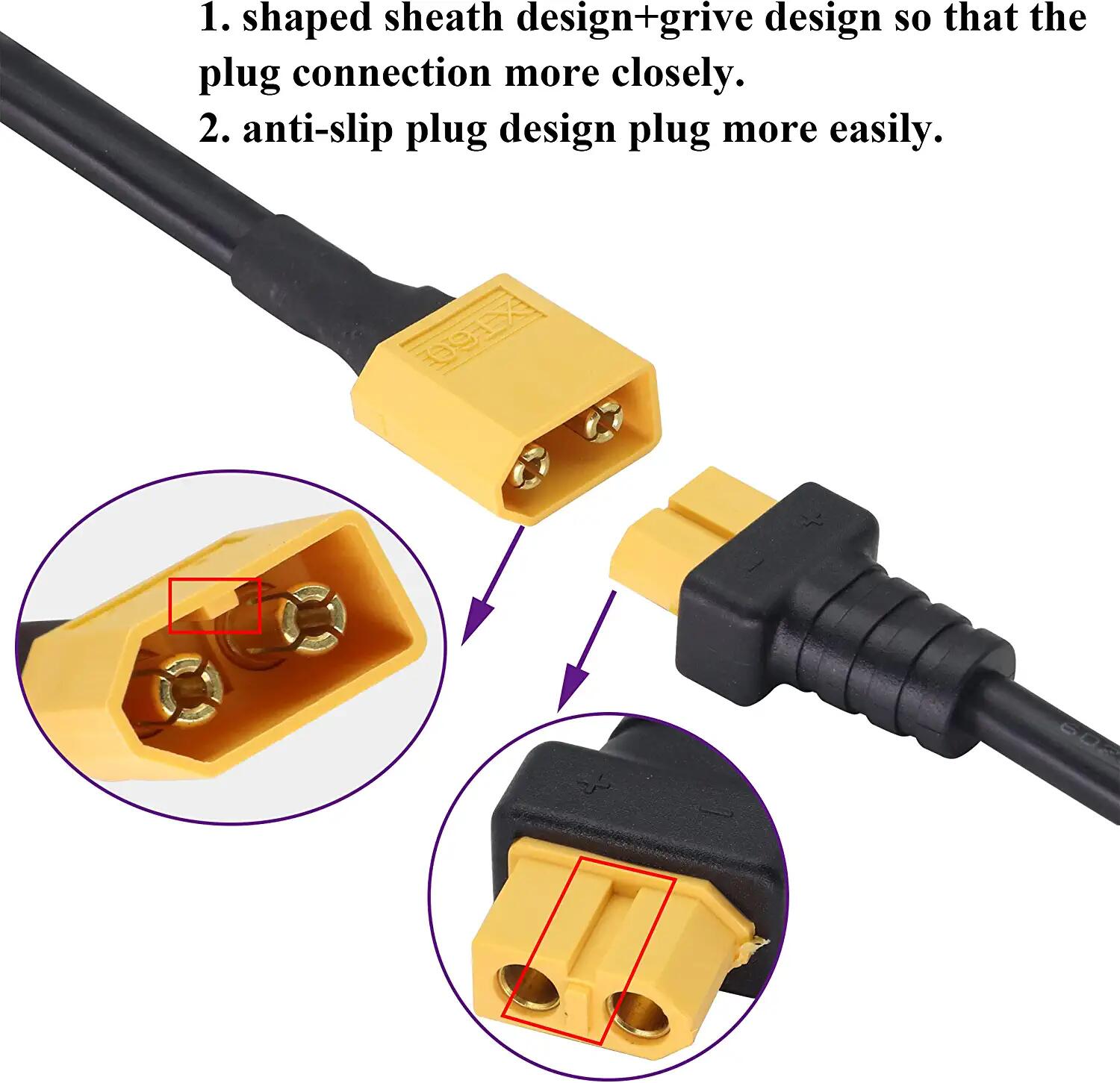 XT60 Adapter Cable XT60 Male t - Drone Compass ulasan dan harga