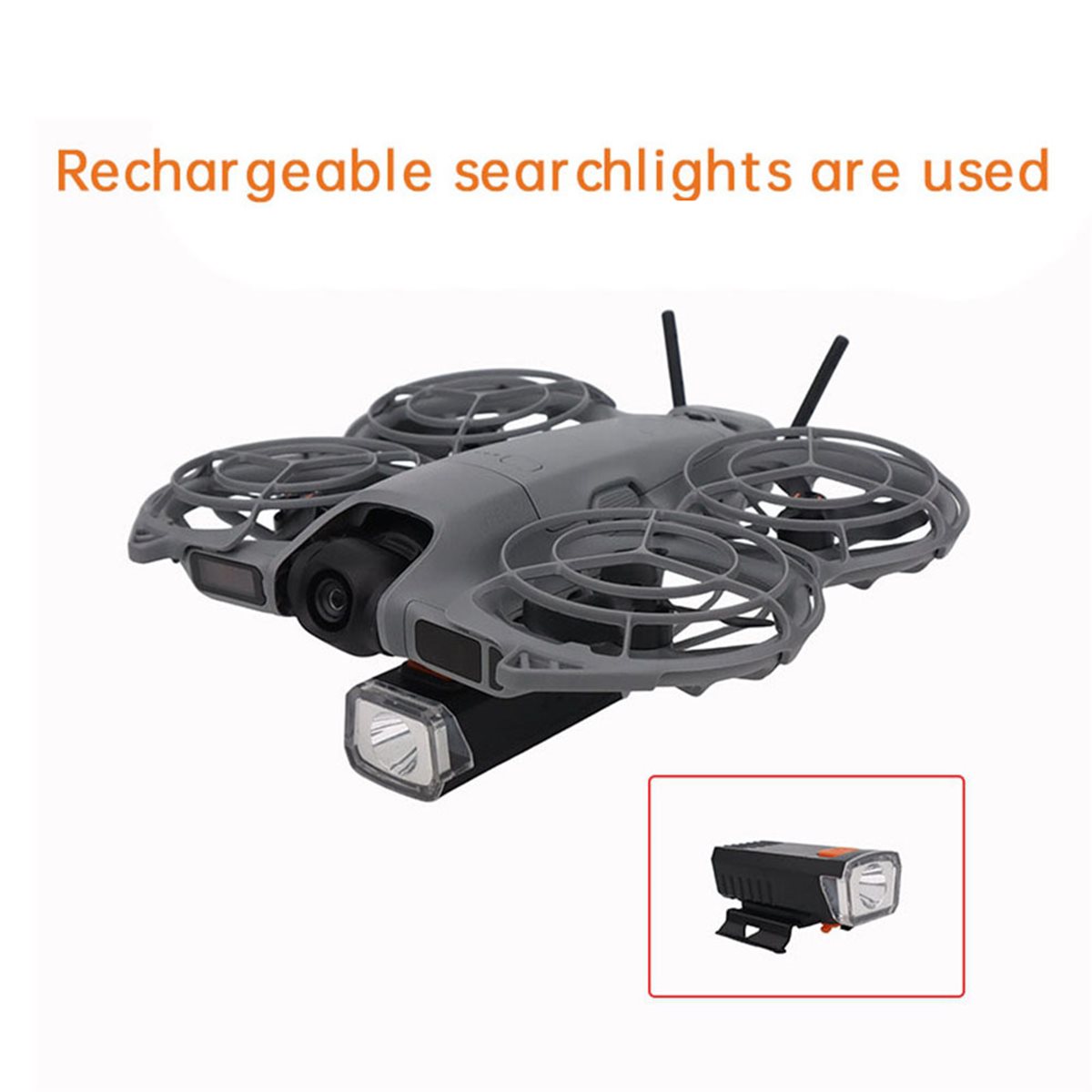 DTC5 Rechargeable Searchlight  - Drone Led Light ulasan dan harga
