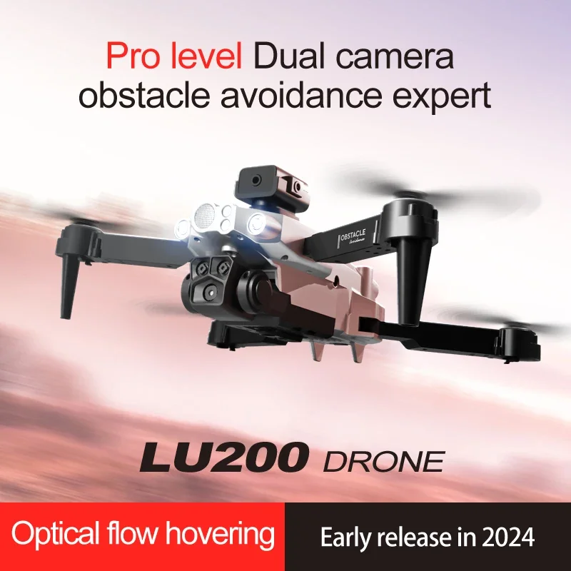 LU200 8K GPS Drone Triple Came - Drone Gps Mount ulasan dan harga
