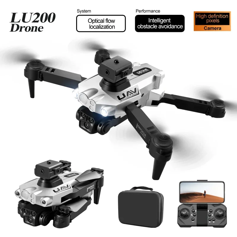 LU200 8K GPS Drone Triple Came - Drone Gps Mount ulasan dan harga