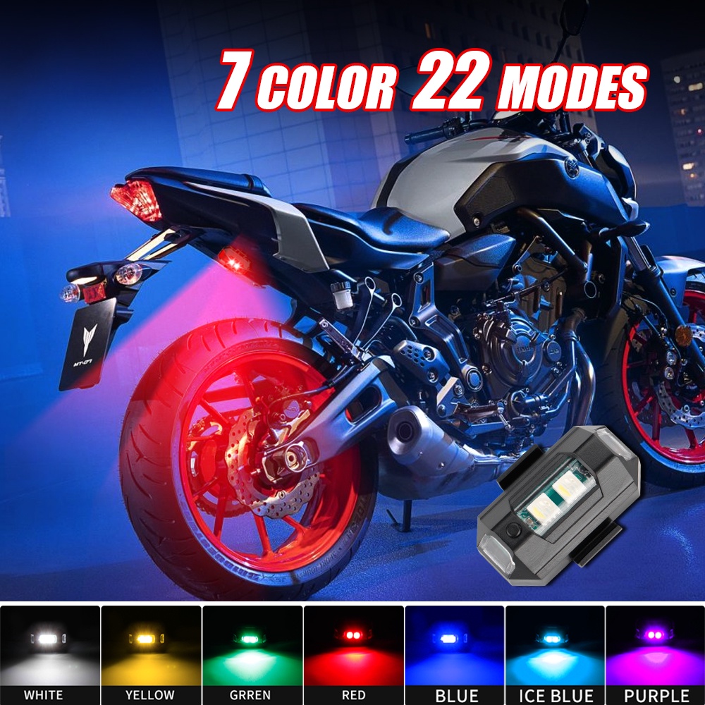 1PC 7 Color Mini USB Charging  - Drone Led Light ulasan dan harga